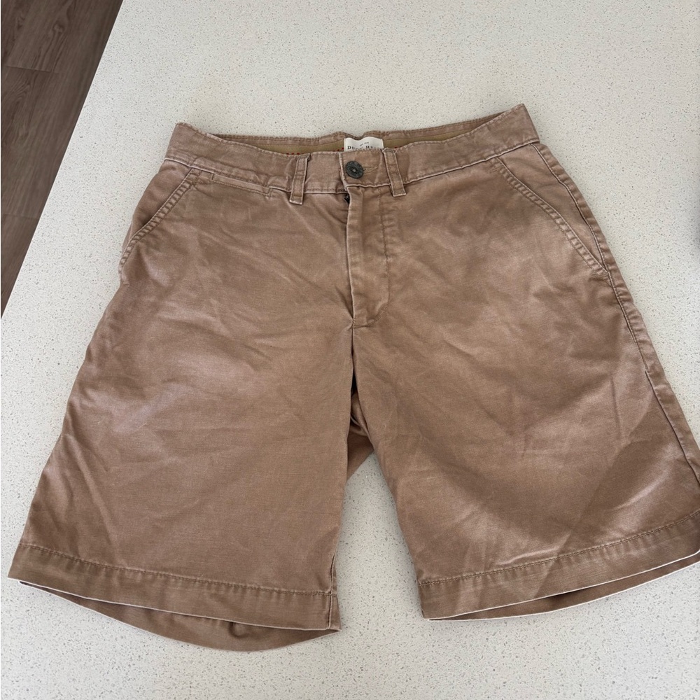 Duck Head Men's Brown Flat Front Shorts